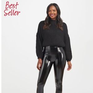 SPANX Faux patent leather leggings